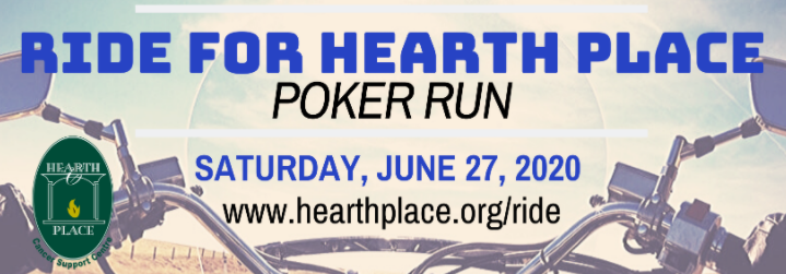 Ride For Hearth Place Poker Run Banner