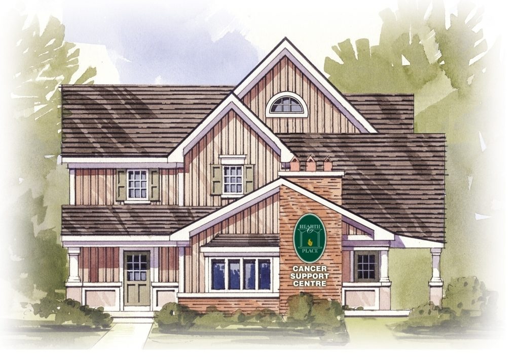 Artist's rendering of Hearth Place Cancer Support Centre